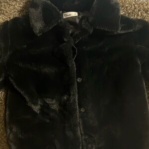 Girls medium (8-10) faux fur jacket
